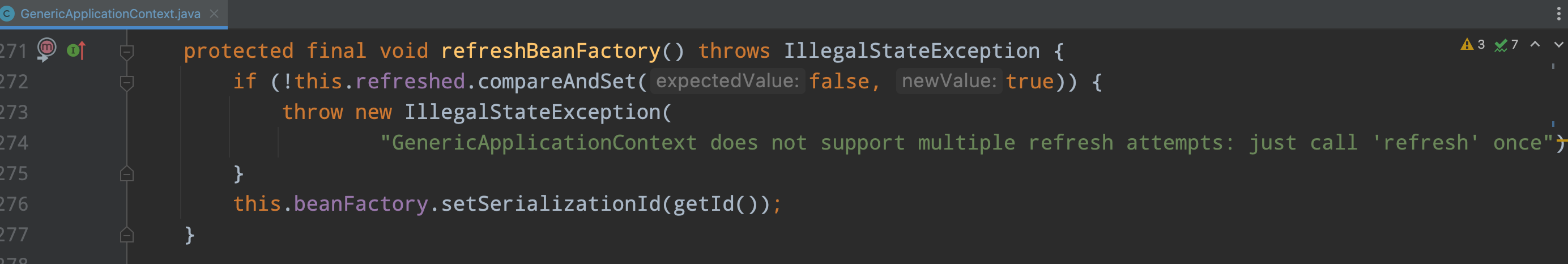 GenericApplicationContext%23refreshBeanFactory